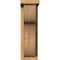 Ekena Millwork Carmel Smooth Corbel w/Backplate, Western Red Cedar, 5 1/2"W x 10"D x 18"H COR06X10X18CAR01SWR - alternate 3